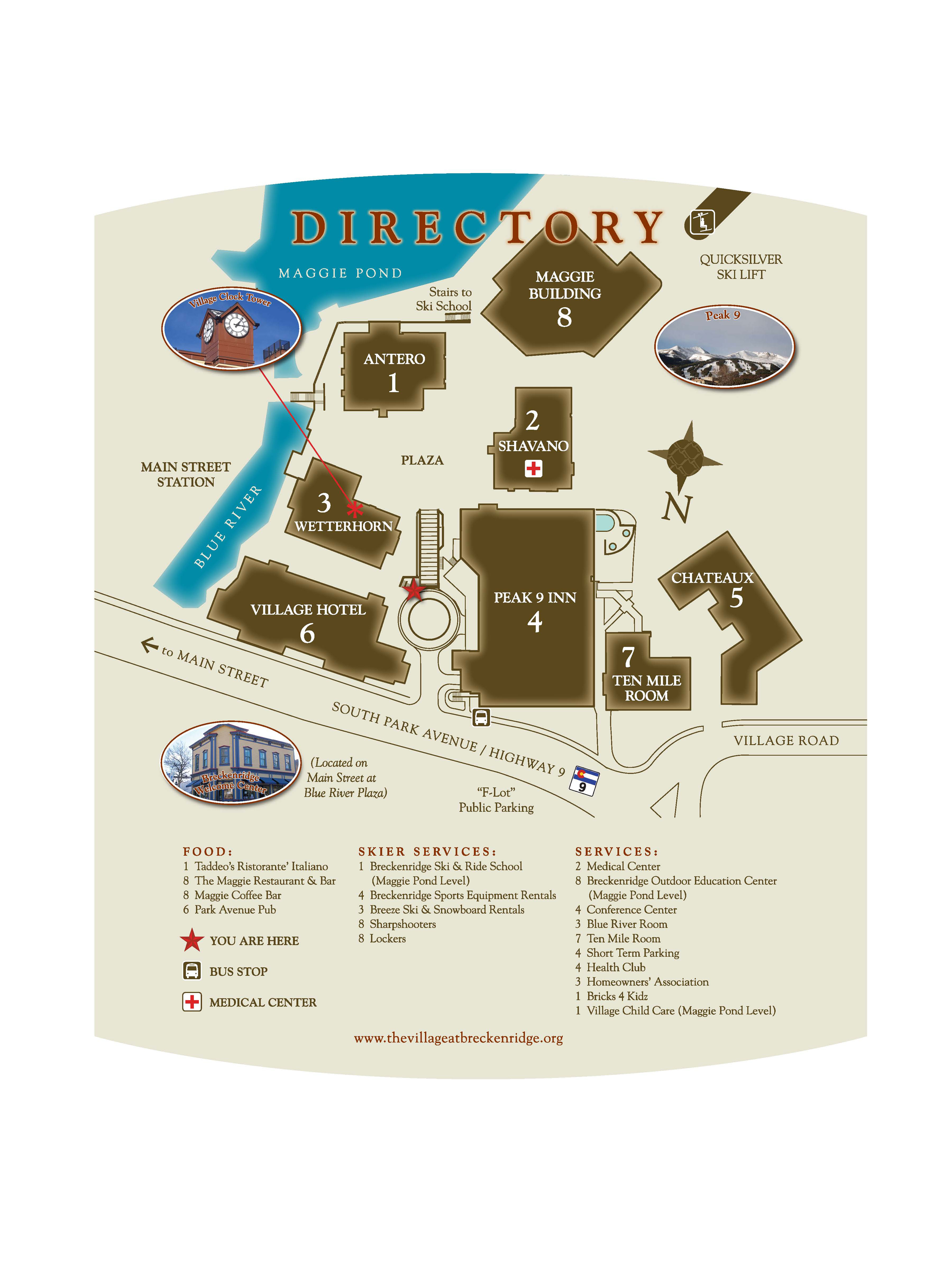 Breck base Area Map